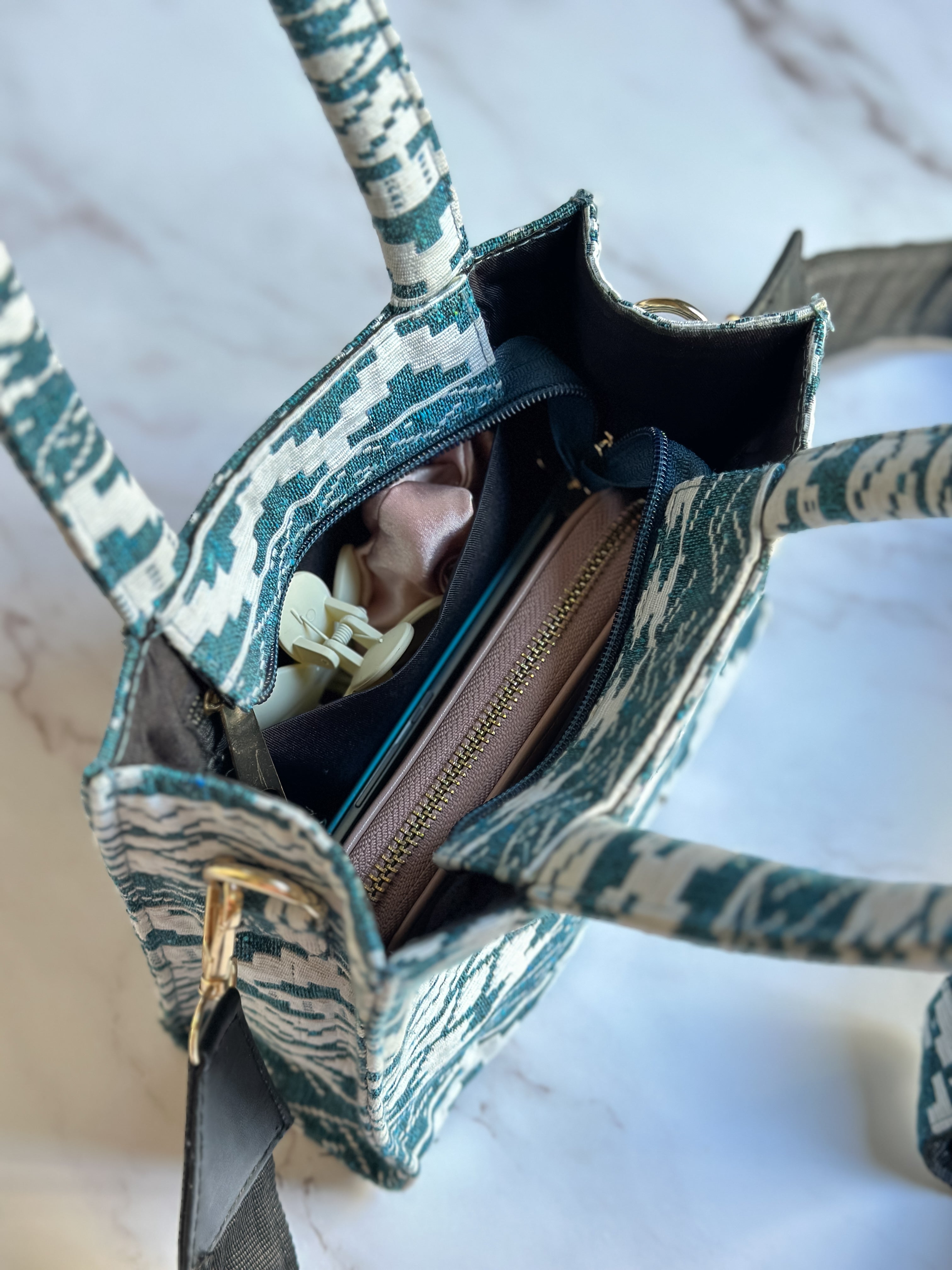 NiceG Blue Bliss Box Bag (Small)